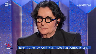 Renato Zero: "Un artista depresso è un cattivo esempio" - La Vita in diretta - 06/05/2024 - RaiPlay